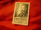 Serie 1 val. Algeria colonie franceza 1948 - Personalitati - Etienne Arago