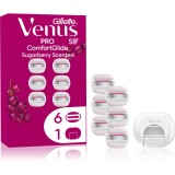 Gillette Venus PRO ComfortGlide Sugarberry rezerva Lama + capac de protecție 6 buc