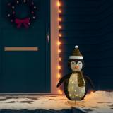 Figurina pinguin decorativa de Craciun, LED, 90 cm tesatura lux GartenMobel Dekor, vidaXL