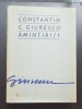 Amintiri / 1 - Constantin C. Giurescu