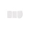 Set 3 spatule patiserie, pentru decorare prajituri si torturi, plastic, 12 cm inaltime, alb