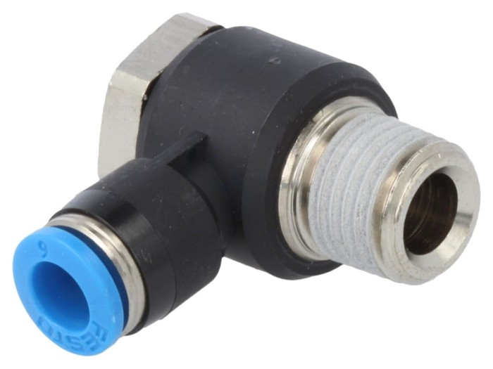 Conector push-in 90&deg; 6mm 6bar