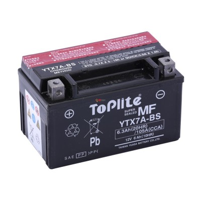 Baterie TopLite (Yuasa) YTX7A-BS foto