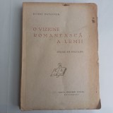 OVIDIU PAPADIMA-O VIZIUNE ROMANEASCA A LUMII.STUDIU DE FOLCLOR-1941 R4.