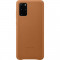 Husa Cover Leather Samsung pentru Samsung Galaxy S20 Plus Maro
