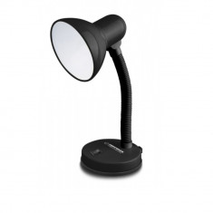 Lampa de birou cu brat flexibil, Esperanza Vega 94378, 31cm inaltime, dulie E27, neagra