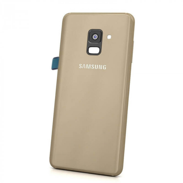 Capac Original Samsung Galaxy A8 2018 A530 Gold cu Geam Camera (SH)