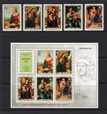 Cook Islands 1983 - Crăciun, picturi, arta, Raphael, serie si colita neuzata