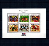Zimbabwe 2001 - Fluturi, bloc neuzat