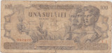 ROMANIA 100 LEI 25 IUNIE 1947 UZATA VARIANTA DE CULOARE PE SPATE