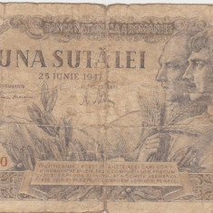 ROMANIA 100 LEI 25 IUNIE 1947 UZATA VARIANTA DE CULOARE PE SPATE