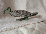 Doua sculpturi animale din piatra și bronz