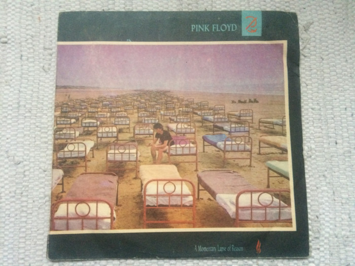 pink floyd a momentary lapse of reason 1987 album disc vinyl lp muzica rock VG+