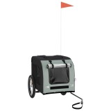 Cumpara ieftin Remorca bicicleta animale companie gri/negru textil oxford/fier