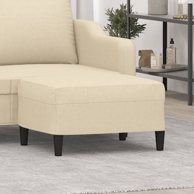 vidaXL Taburet, crem, 70x55x41 cm, material textil foto