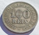 340. Moneda Brazilia 100 reis 1878