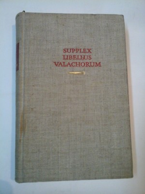 SUPPLEX LIBELLUS VALACHORUM - D. PRODAN - dedicatie si autograf foto