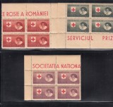 M2 TW F - 1946 - Crucea rosie Serv prizonieri razboi - hartie gri dant - bloc 4, Medical, Nestampilat