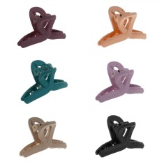 Set Clame Păr, Model Buclă, Multicolor, 4.5cm, 6 Bucăți