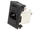 Conector Alimentare AC Soclu Tată 6A 250VAC IEC 60320