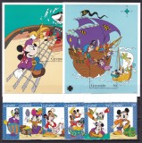 Grenada 1995 Disney pirati MI 3066-3071 + 2 bl.406,407 MNH w65, Nestampilat