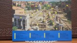 ITALIA - ROMA - FORUMUL ROMAN - INDICATII CU CLADIRILE ISTORICE CEL FORMEAZA -