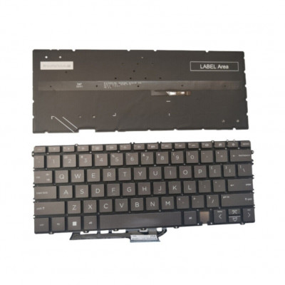 Tastatura Laptop, HP, Spectre x360 14-EF, TPN-C155, N10739-B31, iluminata, cafenie, layout US foto