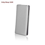 Husa Piele Samsung Galaxy S3 Mini I8190 Slim Flip Alb