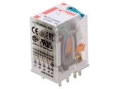 Releu electromagnetic 4PDT 24VDC 6A