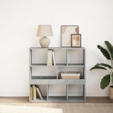 Gossi biblioteca/separator camera, gri beton, 100x33x94,5 cm