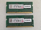 Kit memorie RAM laptop Transcend 8GB (2 x 4GB) DDR3 1600MHz 1.5V TS512MSK64V6H