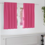 vidaXL Perdele cu perdele 2 pcs Roz intens Poliester