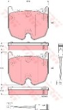 Set placute frana,frana disc MERCEDES E-CLASS (W211) (2002 - 2009) TRW GDB1599