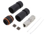 Adaptor Cat 6a ecranat cu PoE - 8p8c