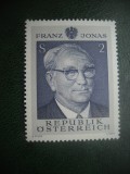 HOPCT TIMBRE MNH 799 PRESEDINTELE FRANZ JONAS 1969 -1 VAL AUSTRIA, Nestampilat