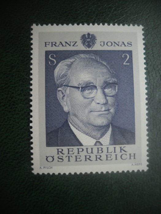 HOPCT TIMBRE MNH 799 PRESEDINTELE FRANZ JONAS 1969 -1 VAL AUSTRIA