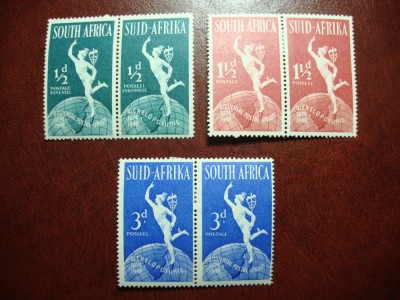 AFRICA DE SUD 1949 SERIE UPU MH foto