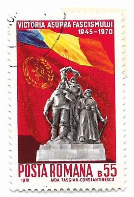 Romania (333o) - 25 de ani de la victoria asupra fascismului - 9 mai, 1970 - obliterata foto