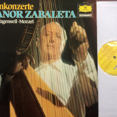 nicanor zabaleta handel wagenseil mozart harfenkonzerte muzica harpa vinyl VG+