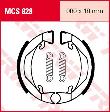 Set saboti frana (ferodo) TRW MCS828 - Honda PA Camino - KTM Mini Adventure - SX Jonior - Senior - Peugeot 103 - Fox - Puch Maxi 2T 25-50cc foto