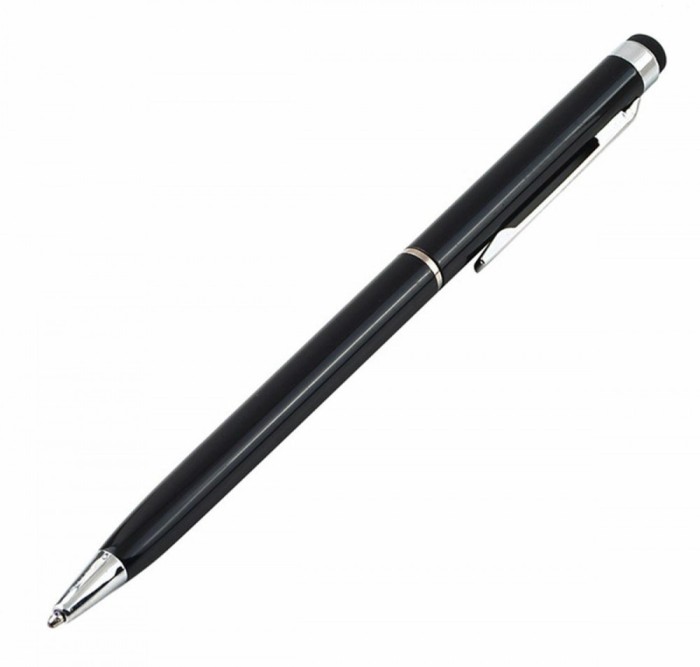 Pen display touchscreen, universal, metal, 13,5 cm, negru