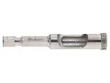 Freză burghiu diamantată 6mm ceramică, sticlă 1/4