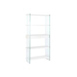 Raft DKD Home Decor Alb Transparent Geam Lemn MDF 90 x 35 x 180 cm (1)