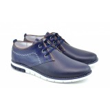 Cumpara ieftin Oferta 40, 42 Pantofi barbati sport din piele naturala bleumarin Yanis Blue Confort