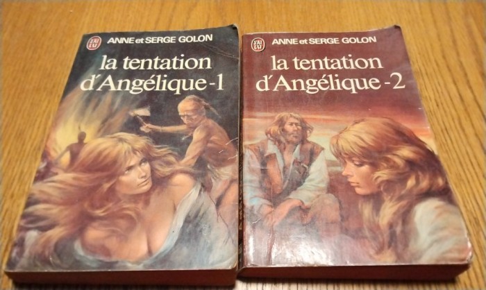 LA TENTATION D`ANGELIQUE - 2 Vol. - Anne et Serge Golon - 1977, 300+347 p.