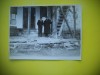 Fotografie Basarabia Moldova, Tip CP-RO, Barbati in Fata Casei, Colectie
