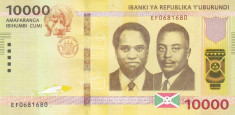 Bancnota Burundi 10.000 Franci 2018 - PNew UNC foto