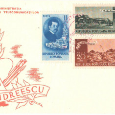 SV * Romania * FDC * CENTENAR NASTERE PICTOR ION ANDREESCU 1850 - 1950