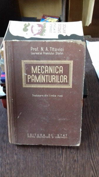 MECANICA PAMINTURILOR - N.A. TITOVICI