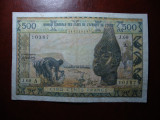 AFRICA DE EST / COASTA DE FILDES 500 FRANCS 1959